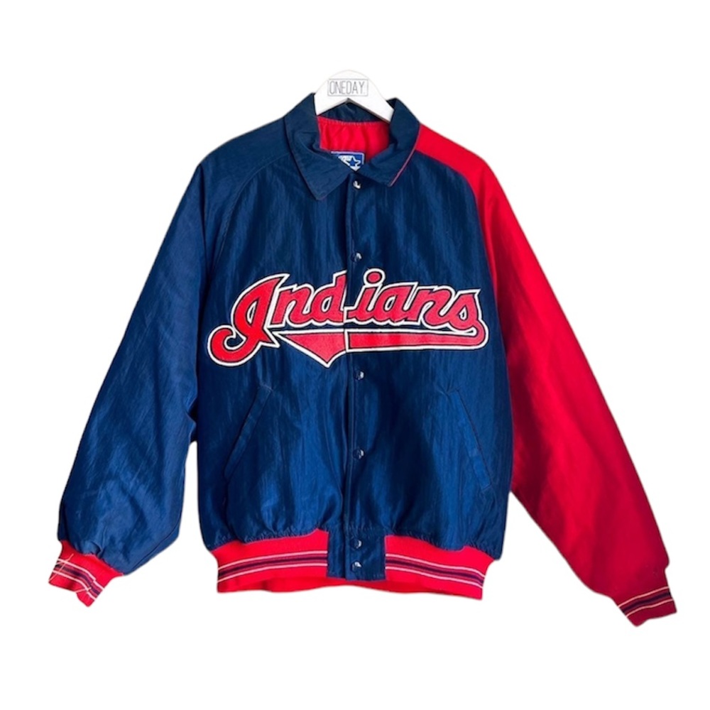 Vintage Cleveland Indians Starters Jacket Size L